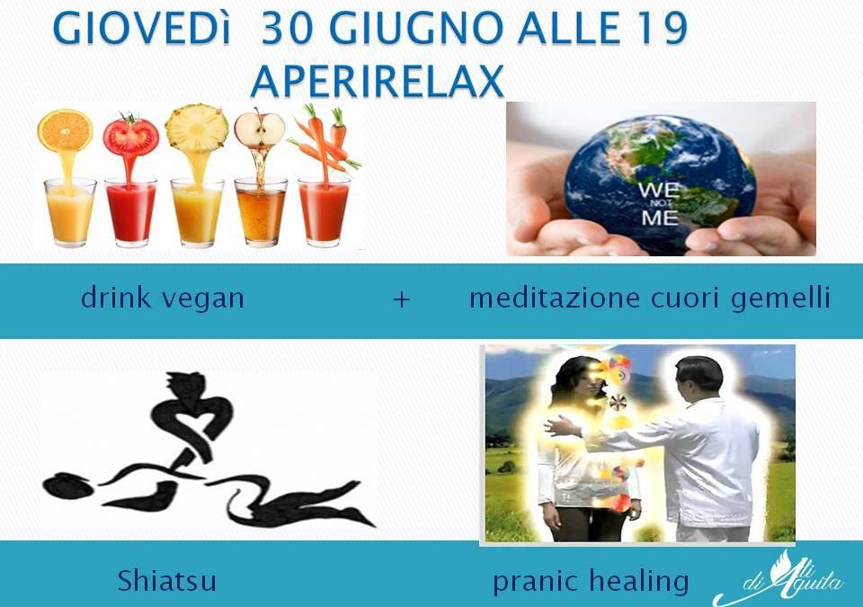 Aperirelax vi da appuntamento il 30 giugno da Ali di Aquila ad Aversa